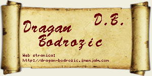 Dragan Bodrožić vizit kartica